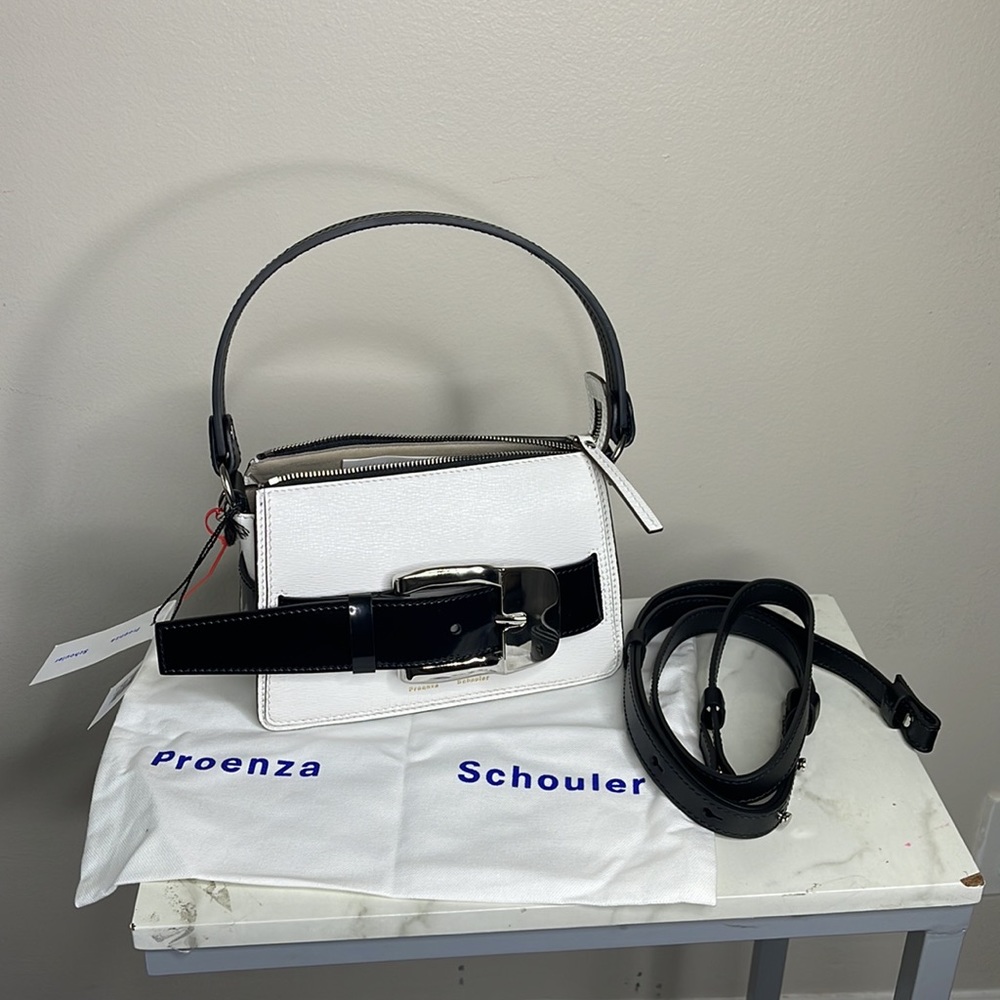 NWT Proenza Schouler Buckle Bag with a strap and top handle Made in Italy